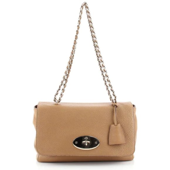 Mulberry Lily Silky Calfskin Leather Shoulder Bag, Size OS - Maple - Picture 1 of 15